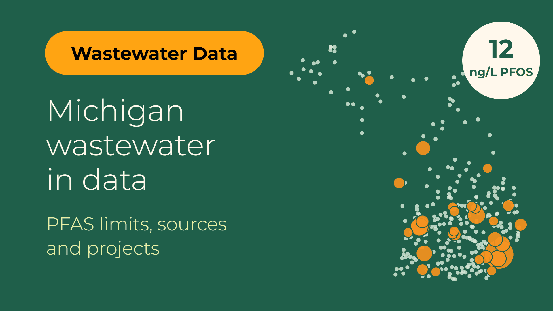 Michigan wastewater in data: PFAS limits, sources and projects